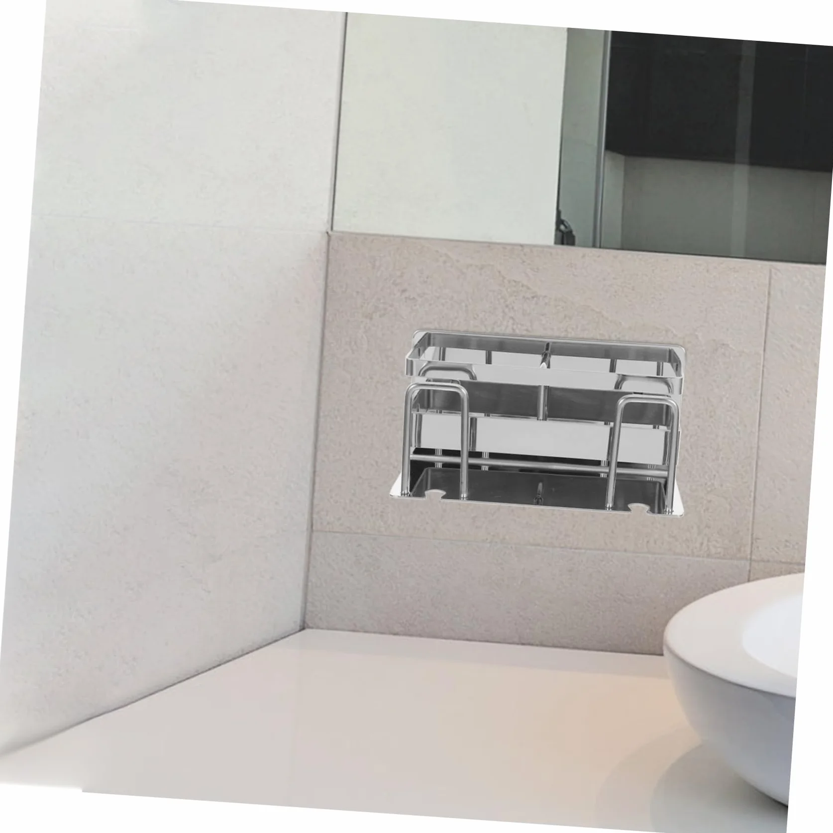 PRETYZOOM 4piezas Soporte para Cepillos De Dientes Inoxidable Organizador De Pared para Baño Montaje Sin Perforación Multiusos para Artículos De Aseo