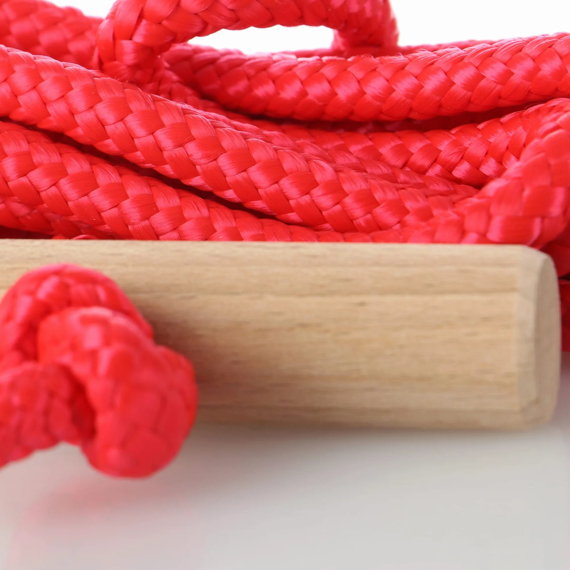 com-four® 2X Cuerda de Arrastre Premium para Trineo con Mango de Madera