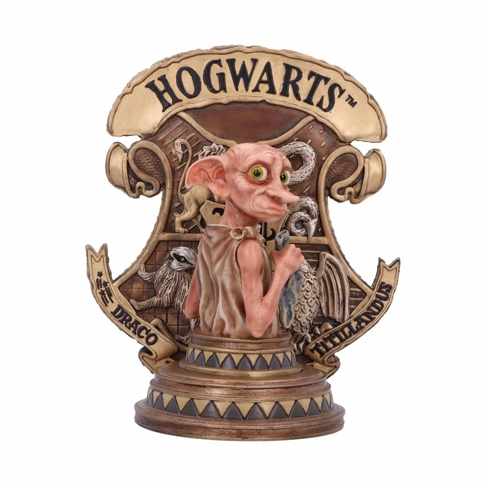 NEMESIS NOW Sujetalibros con Licencia Oficial de Harry Potter Dobby, Dorado, 20 cm