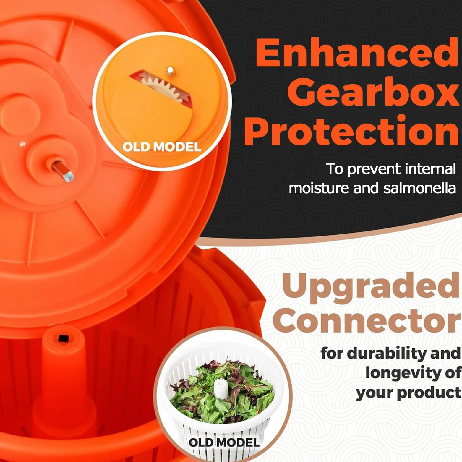 Centrifugador de ensalada, 10 L, 20 L, lavadora comercial grande de verduras, 10 segundos, deshidratación rápida, material de polipropileno, sin BPA, cesta para lavar frutas y verduras, deshidratador