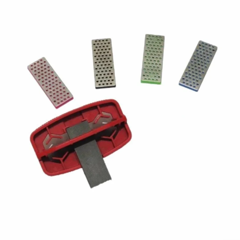 Afilador de bordes de esquí y snowboard, herramienta portátil ABS/metal con kit de limas de diamante