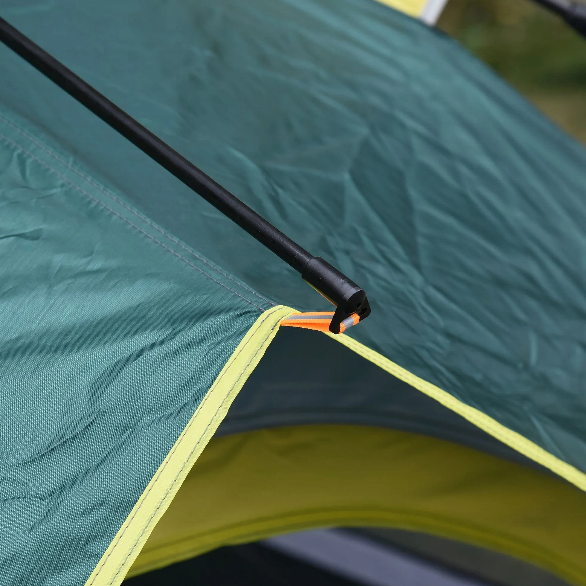 Outsunny Tienda de Campaña Pop-up 3 Personas Impermeable 1000 mm Plegable 205x195x135 cm Verde