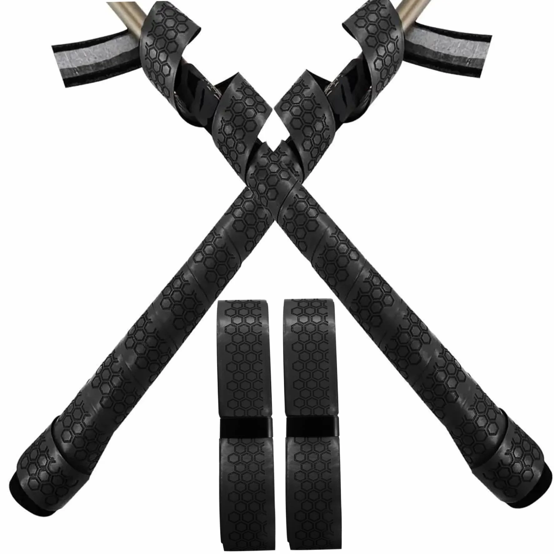 Cinta de agarre de bate de béisbol, 2 paquetes, 40 longitud, 1.75 mm Precutado y full-back