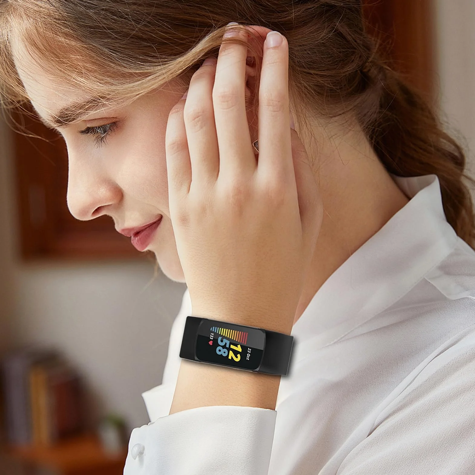 Correas Compatibles para Fitbit Charge 5/6 Band Pulsera Recambio Sport Strap S/L