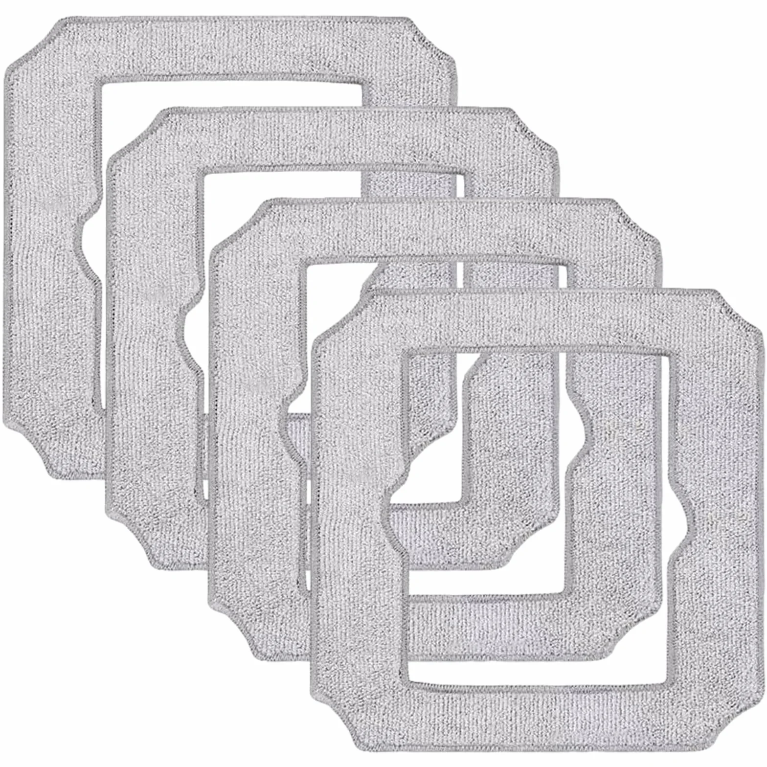 4 Piezas Paños de Limpieza para Robot Limpiacristales, Almohadillas de Microfibra Reutilizables y Lavables, Accesorios de Repuesto