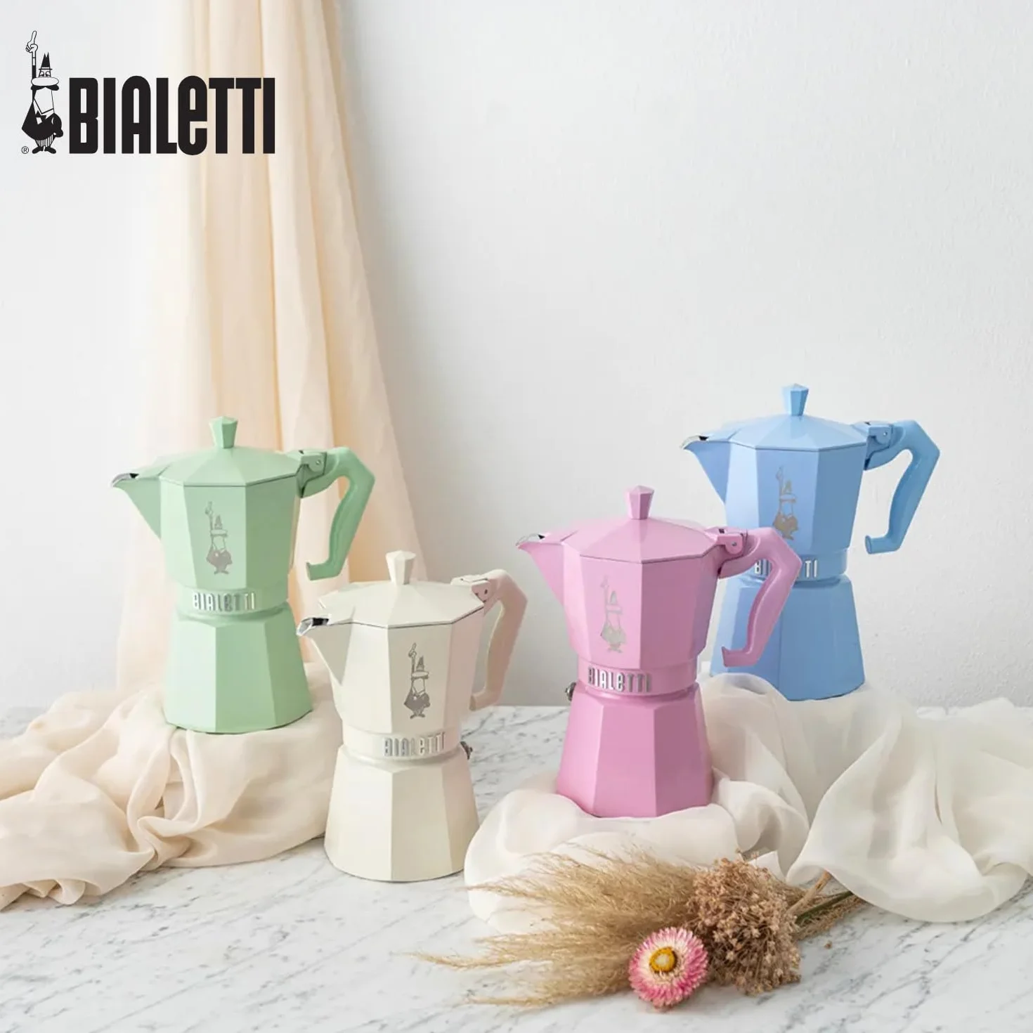 Bialetti CAFETERA Italiana 0009058 Moka Exclusive Verde 6T VITRO