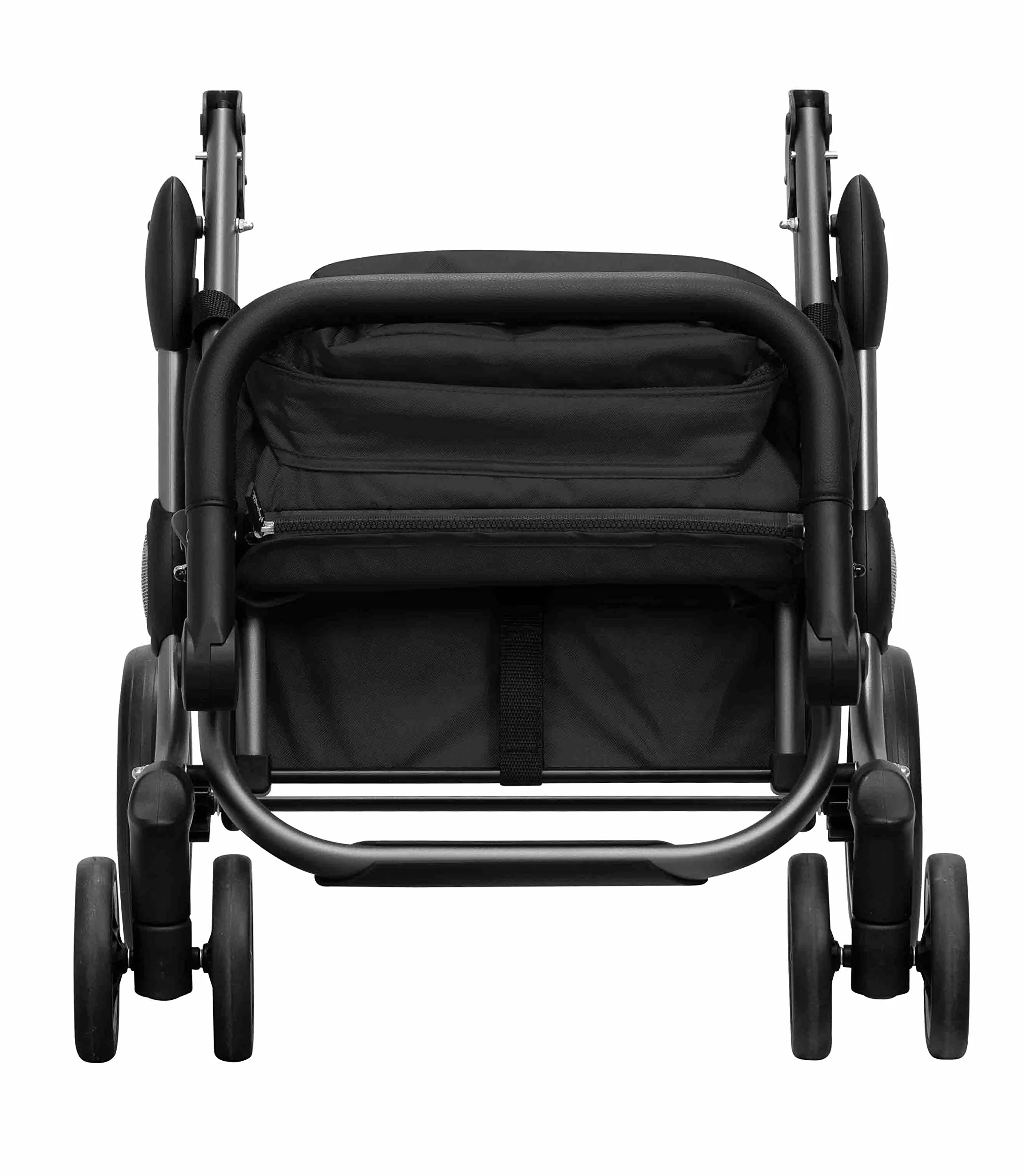 Playmarket Go Plus Carro de la Compra Plegable de Gran Capacidad, 4 Ruedas (Black Pepper)