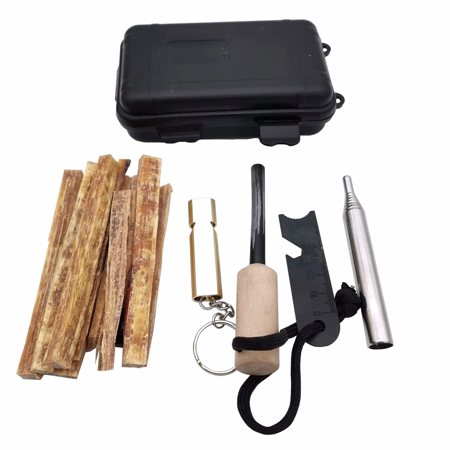 Kit de Inicio de Fuego, Kit de Supervivencia al Aire Libre, sistemas de inicio de fuego y yesca de emergencia para camping y senderismo