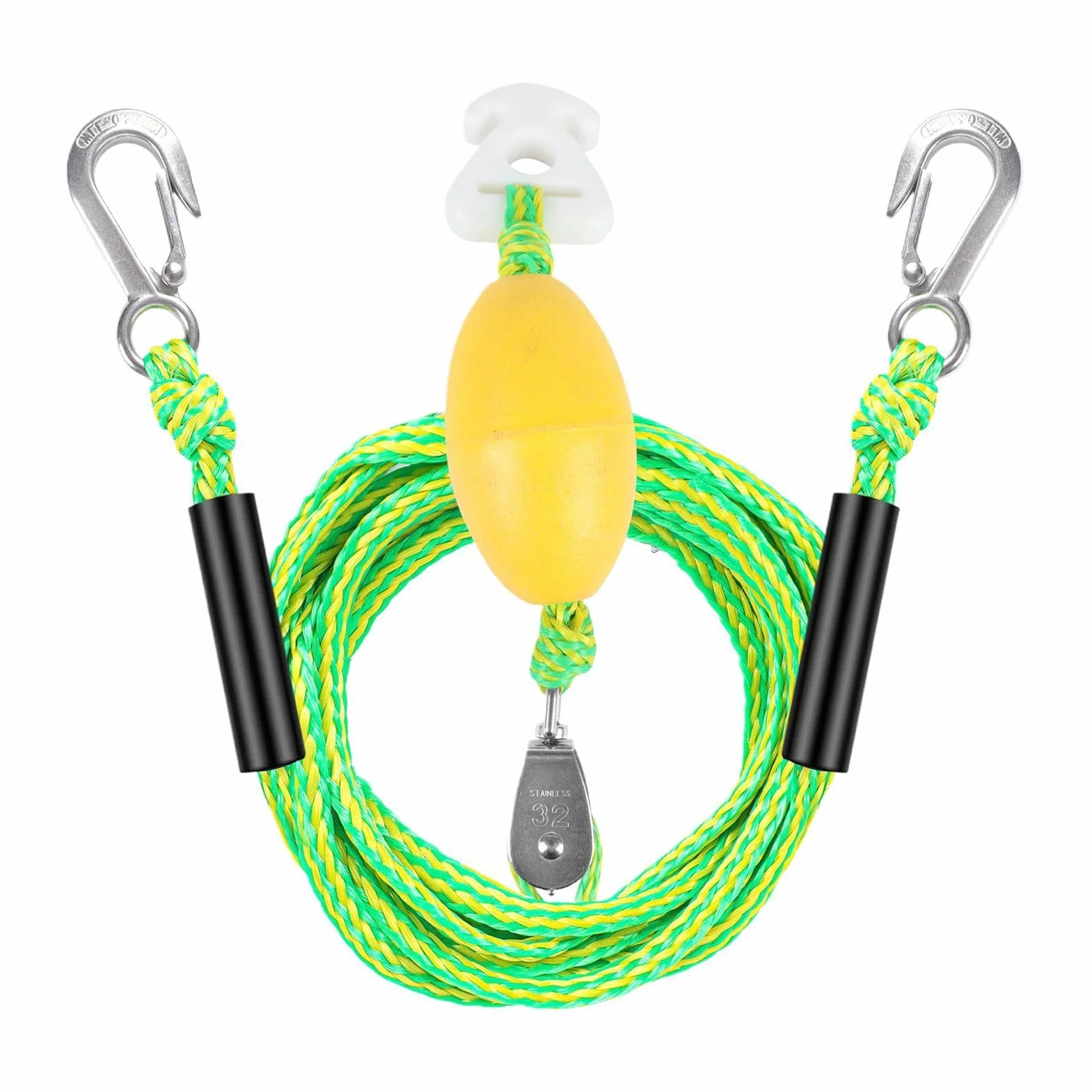 Cabo de Remolque 5 Metros con Flotador Antideslizante para Accesorios de Bote de Esquí Acuático