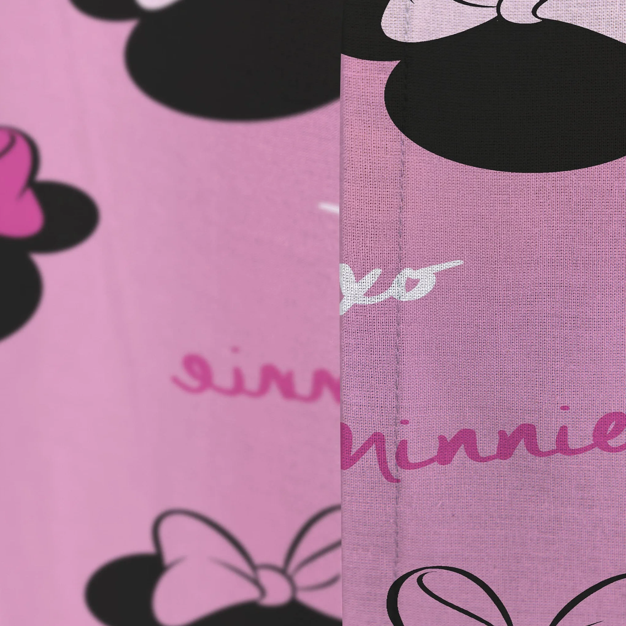 Jay Franco Disney Minnie Mouse Corazones y Amor Cortinas con Ojales 137cm x 168cm 2 Piezas
