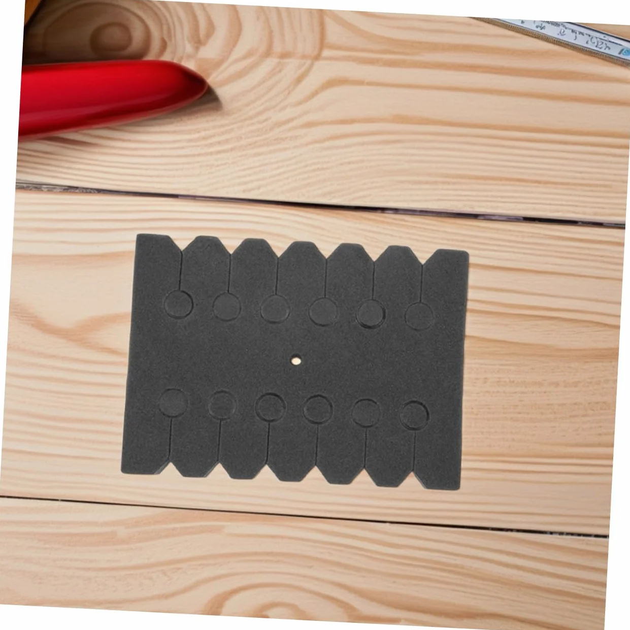 Soporte para Portaflechas de Espuma Negra Rectangular Multifuncional, Paquete de 6 Unidades