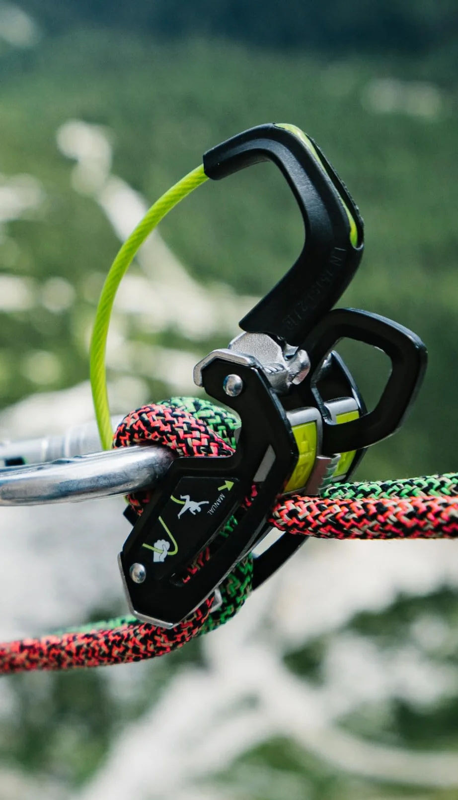 EDELRID Giga Jul Asegurador para Cuerda 7,1-10,0 mm Pizarra