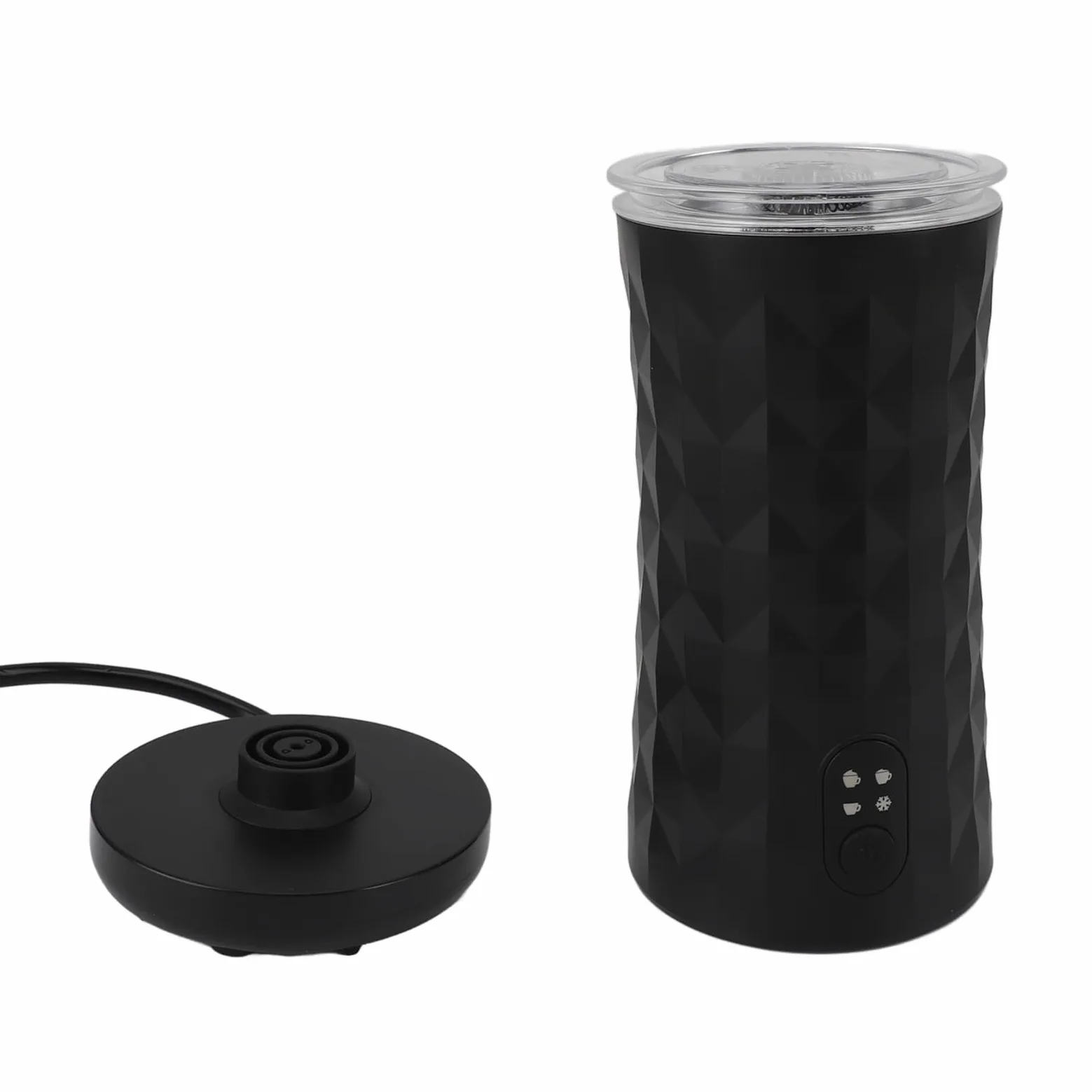 aqxreight Leche Eléctrica Frother 400W Formador de Espuma de Leche Automática 4-en-1 para Espuma de Espuma Numerosa y Espumosa Densa con Operación Tranquila (EU enchufe 220V)