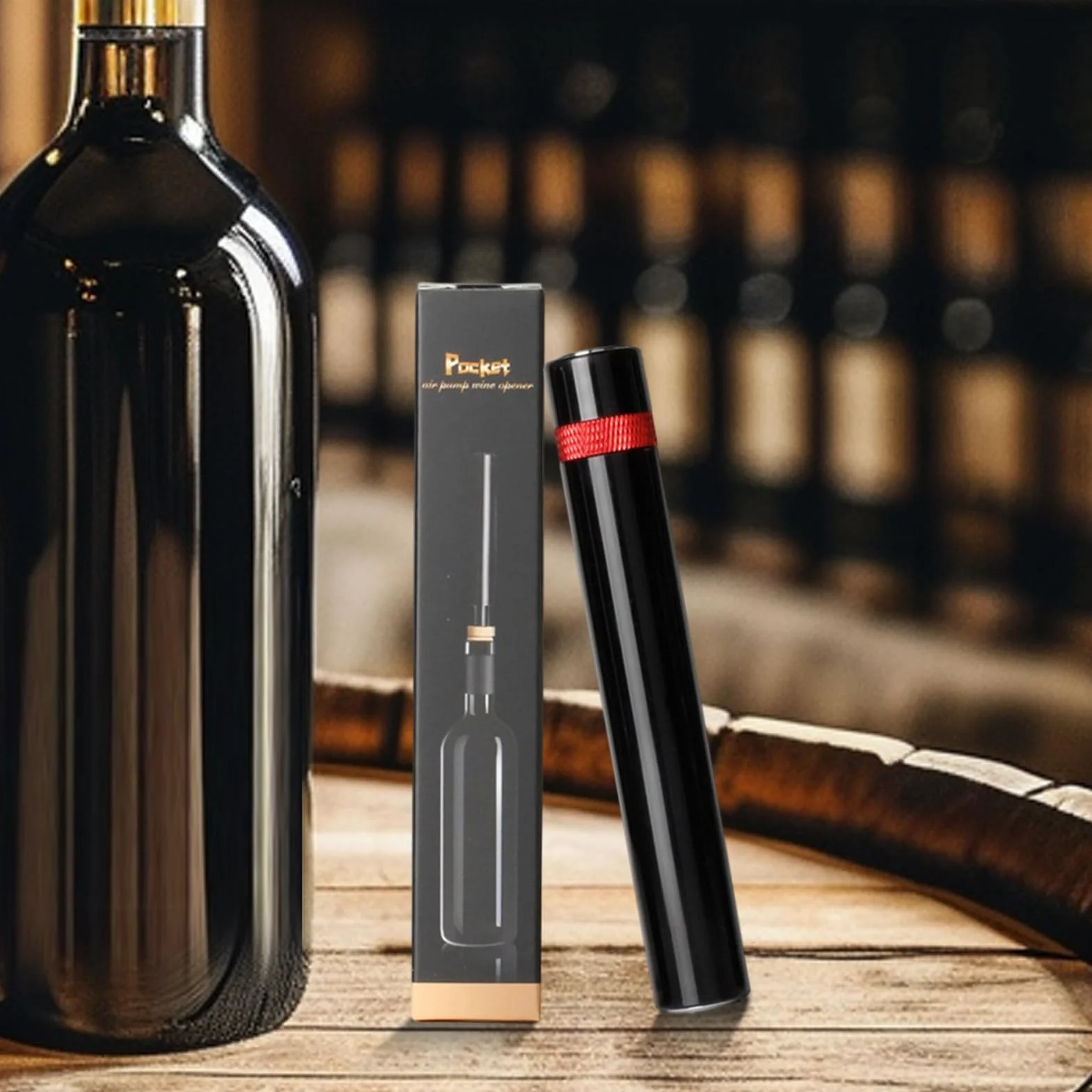 Para vino – Pinza tipo aguja – Bomba de presión de aire para botella, para cocina, hogar, restaurante, bar al aire libre, picnic, hotel, cena, , reunión