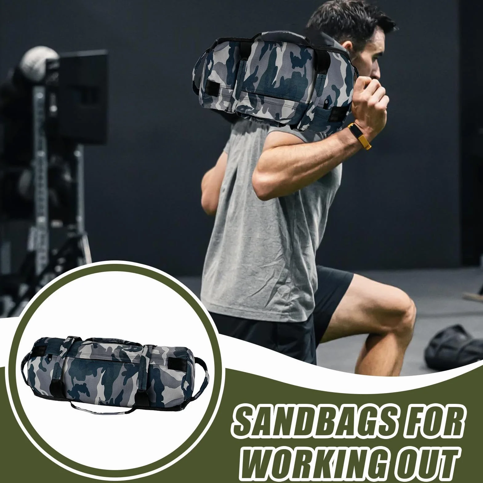 Bolsas de Ejercicio de Servicio Pesado - Entrenamiento de Peso Ajustable