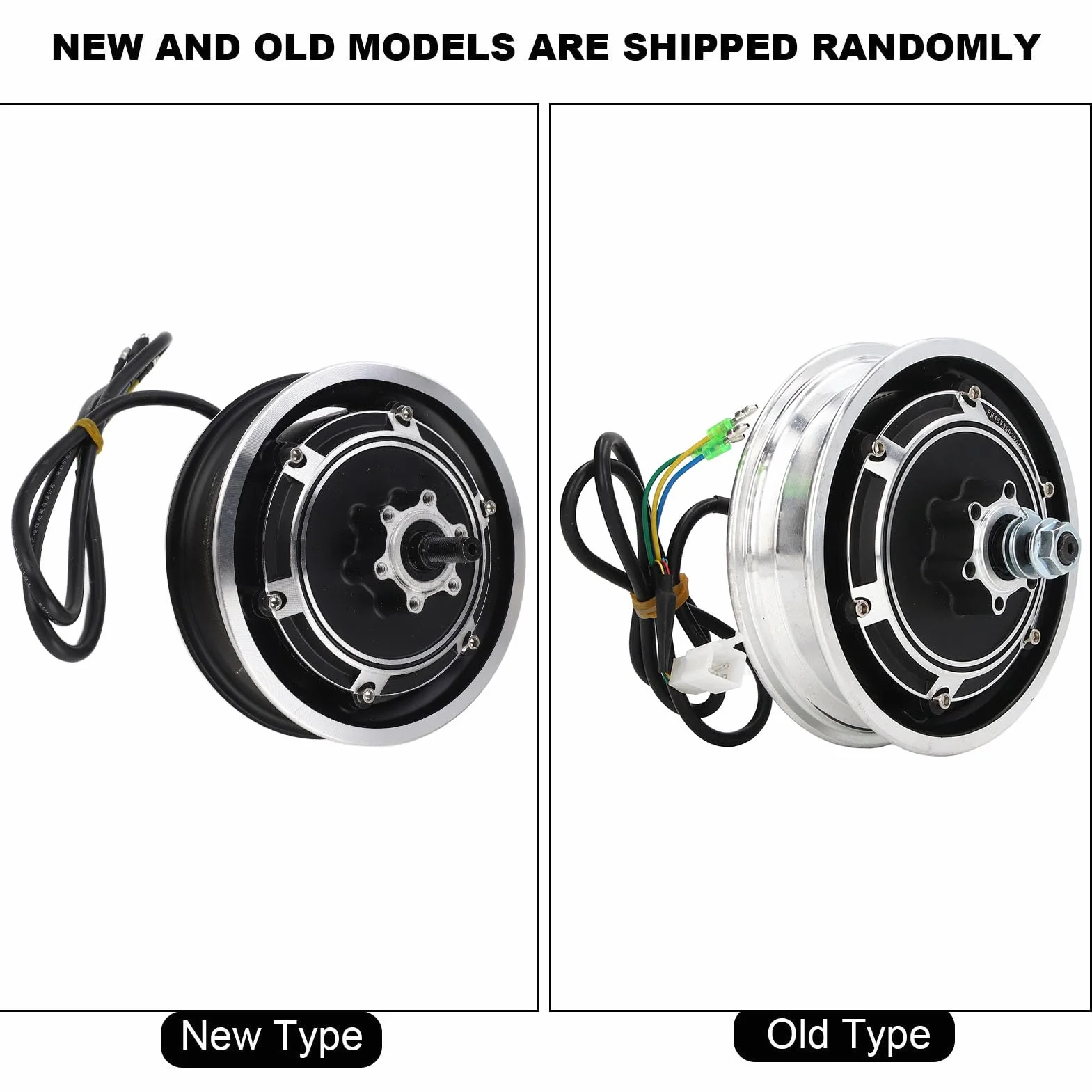 Motor de Cubo de Scooter Eléctrico 48V 1000W sin Escobillas Freno de Disco 10 Pulgadas