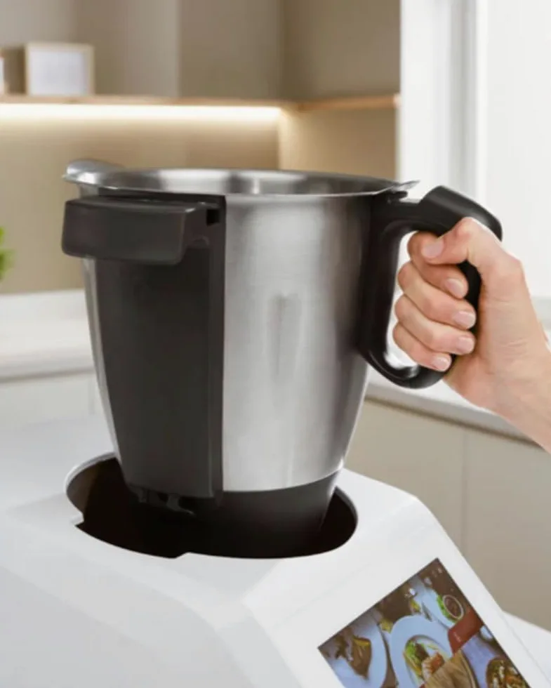 Silvercrest Monsieur Cuisine Smart SKMS 1200 A1 - Robot de cocina (1200 W, pantalla de 8 pulgadas, Wi-Fi)
