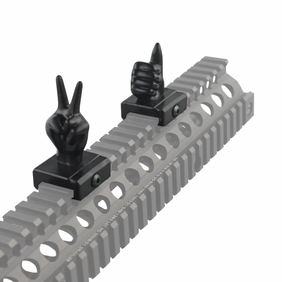 ACEXIER Mira de Pulgar 4 Piezas para Rail de 20mm Montura para Visor de Caza