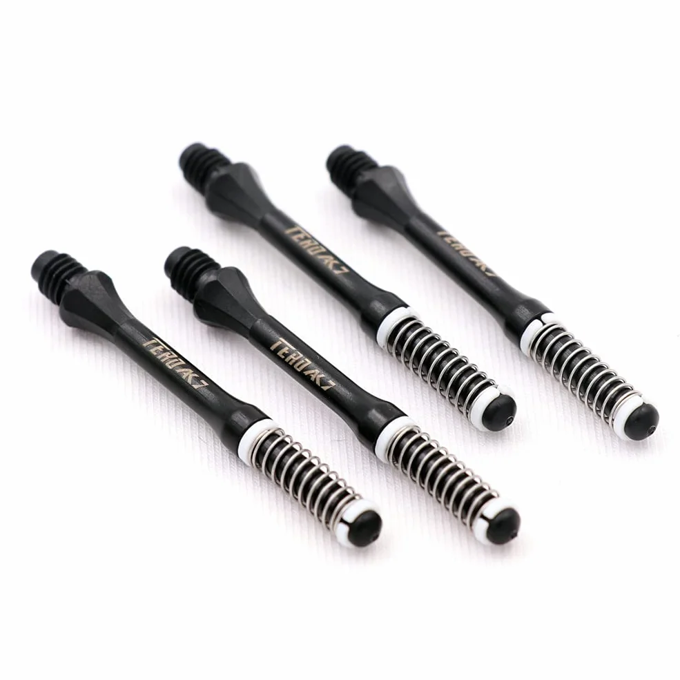 CUESOUL TERO AK7 Flechas de Dardos Telescopio de Resorte Incorporado para Flechas de Punta de Acero y Flechas de Punta Suave, Juego de 4 Piezas