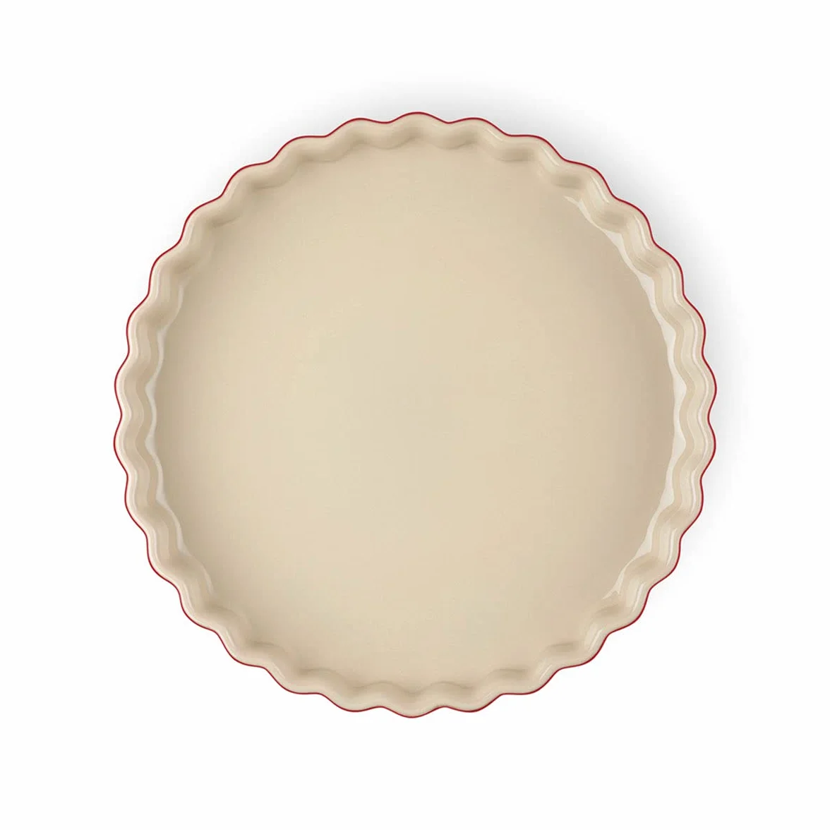 LE CREUSET Molde tarta de cerámica de gres, 24 cm, 1, 14 L, Cereza, 71120240600001