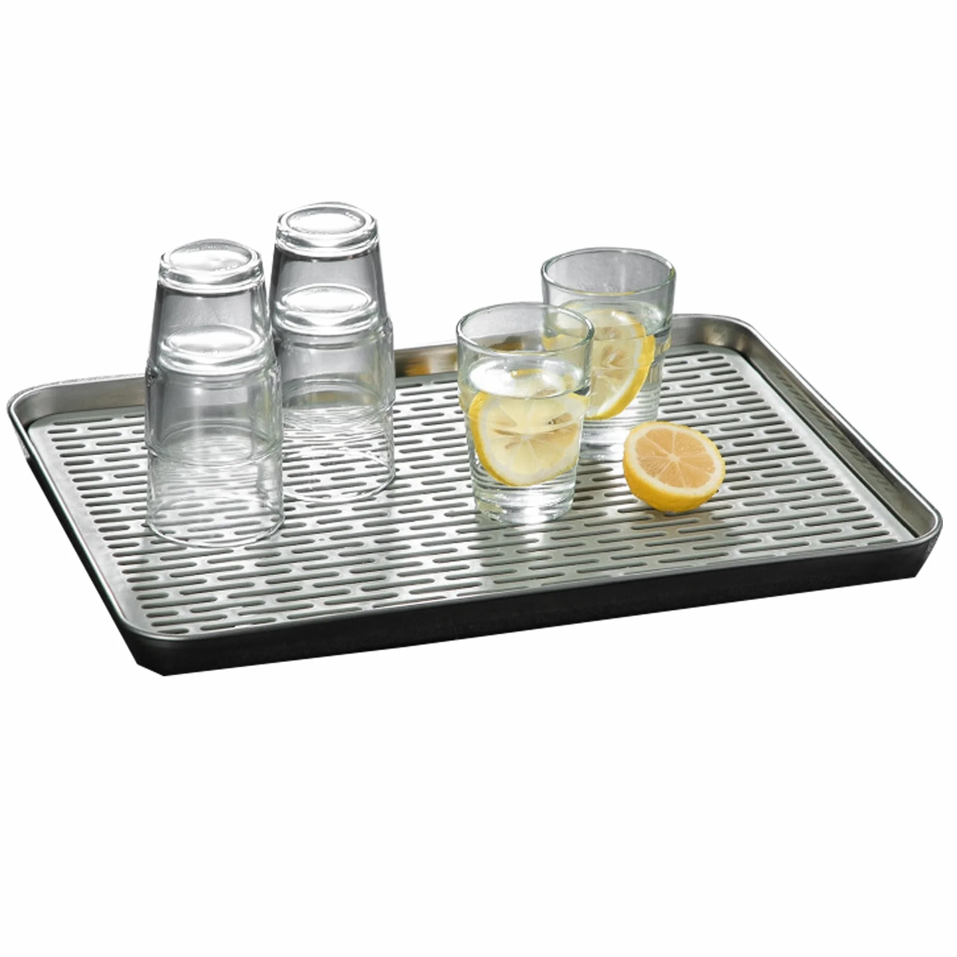 duoyif Bandeja De Goteo De Acero Inoxidable, Bandeja De Goteo De Cerveza, Bandejas Antigoteo Rectangular, Bandeja De Te Inox, Bandeja De Goteo Para Restaurantes Bares Cocinas (31,5x24,5x2,5cm)