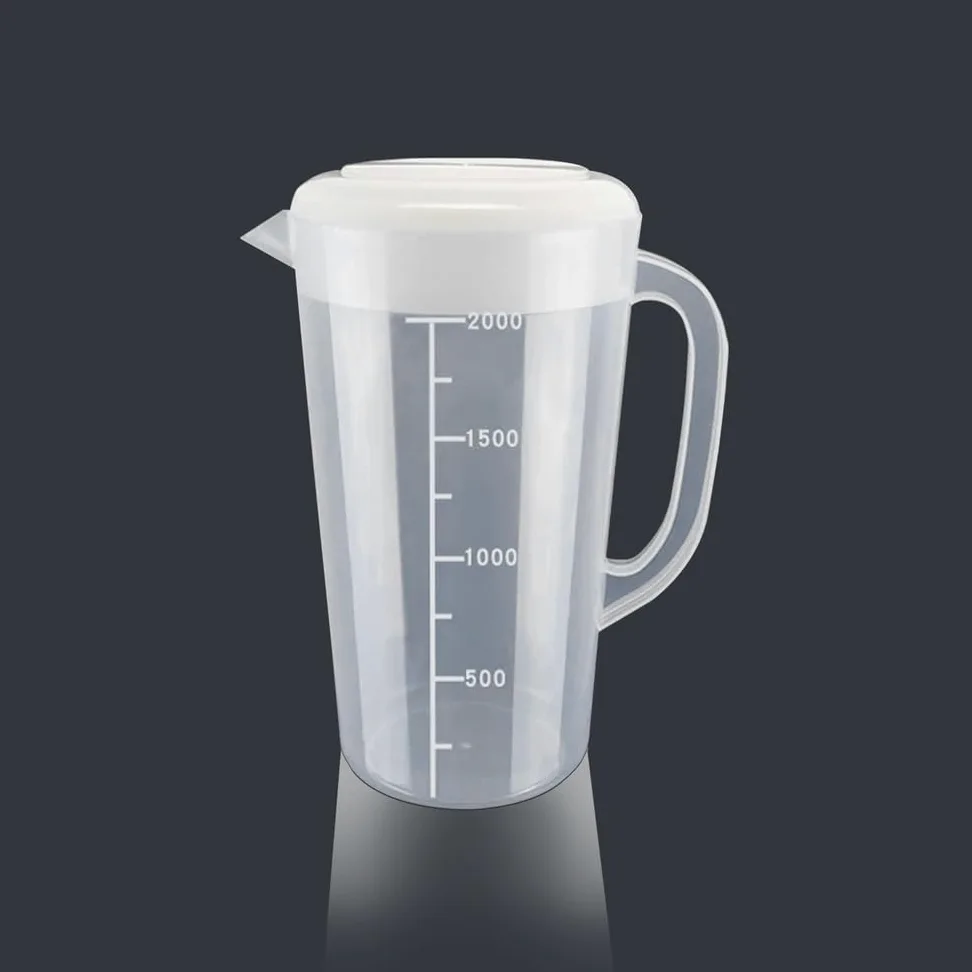 Jarra Agua Hervidor de Agua fría de Gran Capacidad de 2000 ml, Jarra de Agua Transparente de plástico Simple for el hogar, Jarra for Bebidas, Jugo, Leche y Bebidas Jarra de Agua