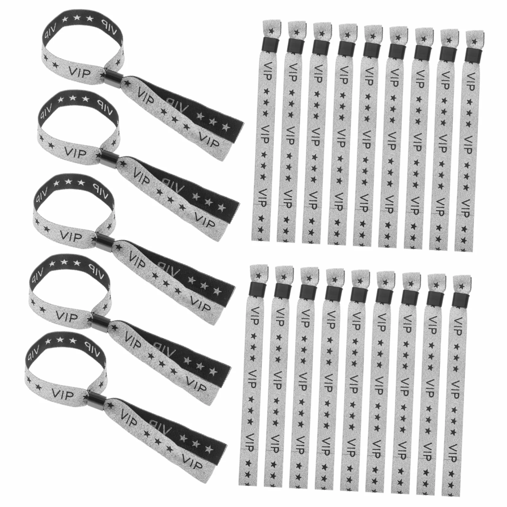 SHOWERORO 100piezas Pulseras De Identificación Para Fiestas Conciertos Deportes Elegantes Ajustables Coleccionables