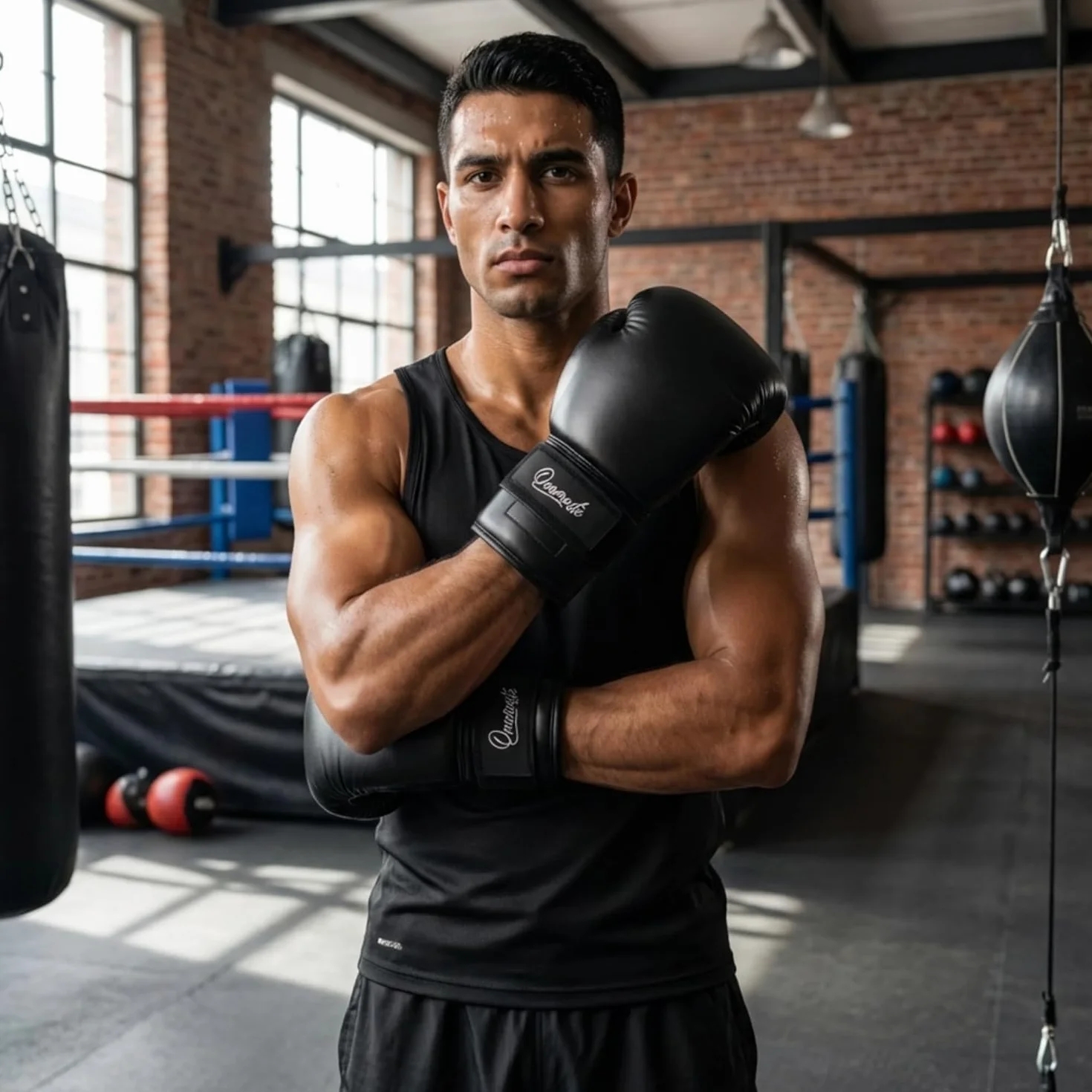 Lace to Strap Training Gloves System, Hook and Loop Lace Converter - Conversor de guantes de boxeo