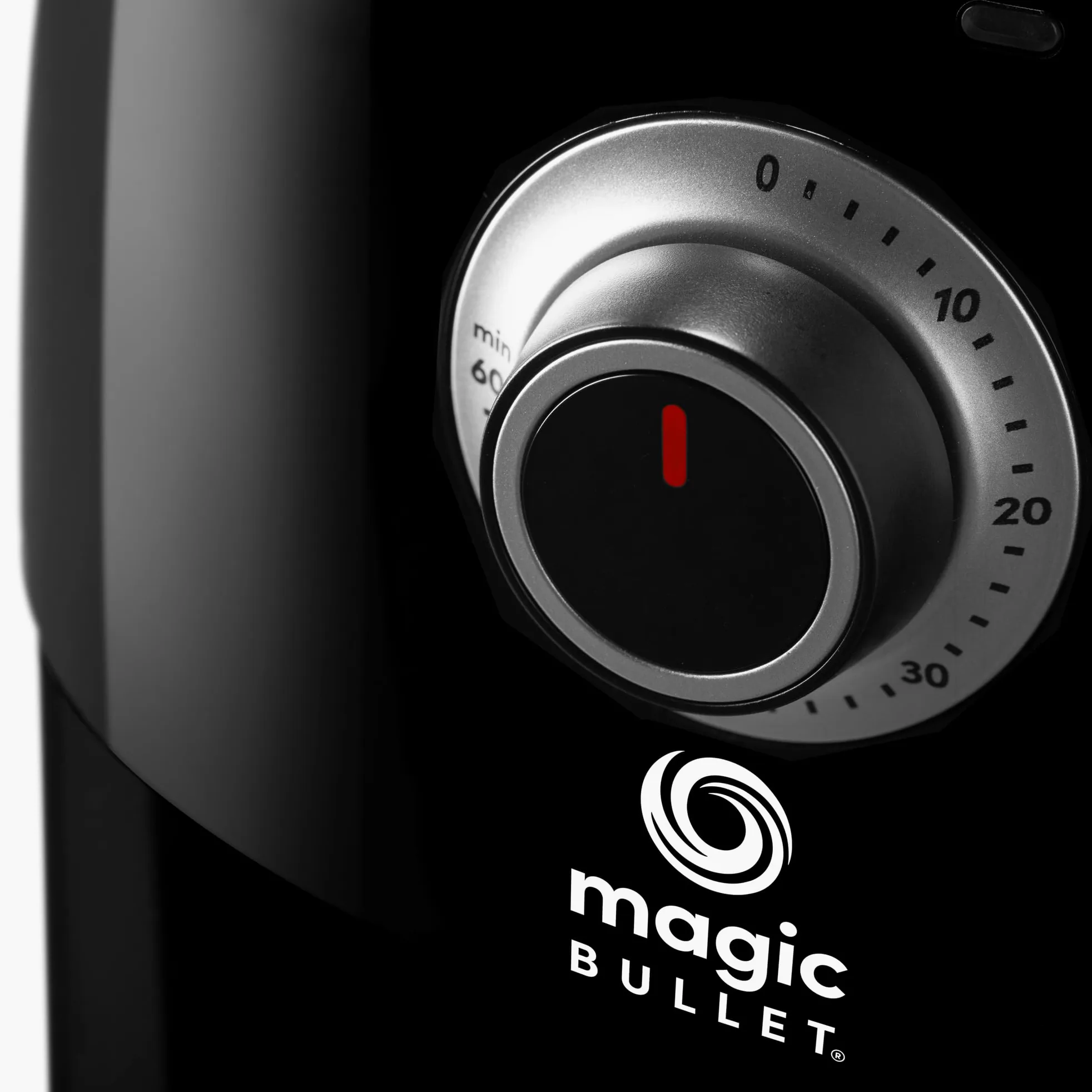 Magic Bullet Freidora de Aire 2.5l de capacidad, temperatura 80°-200°, freidora sin exceso de aceite 1300W, freidora de aire caliente compacta, Negra, MBA021B