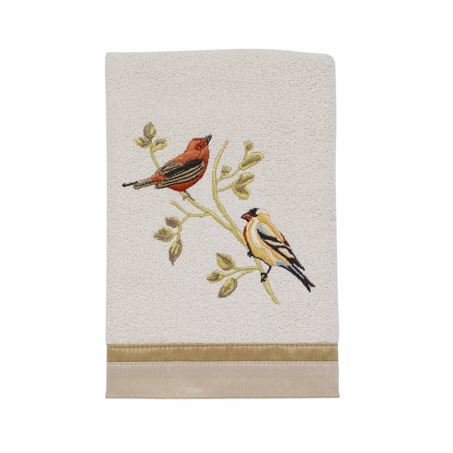 Avanti Linens Gilded pájaros Toalla de baño, Crema, Hand