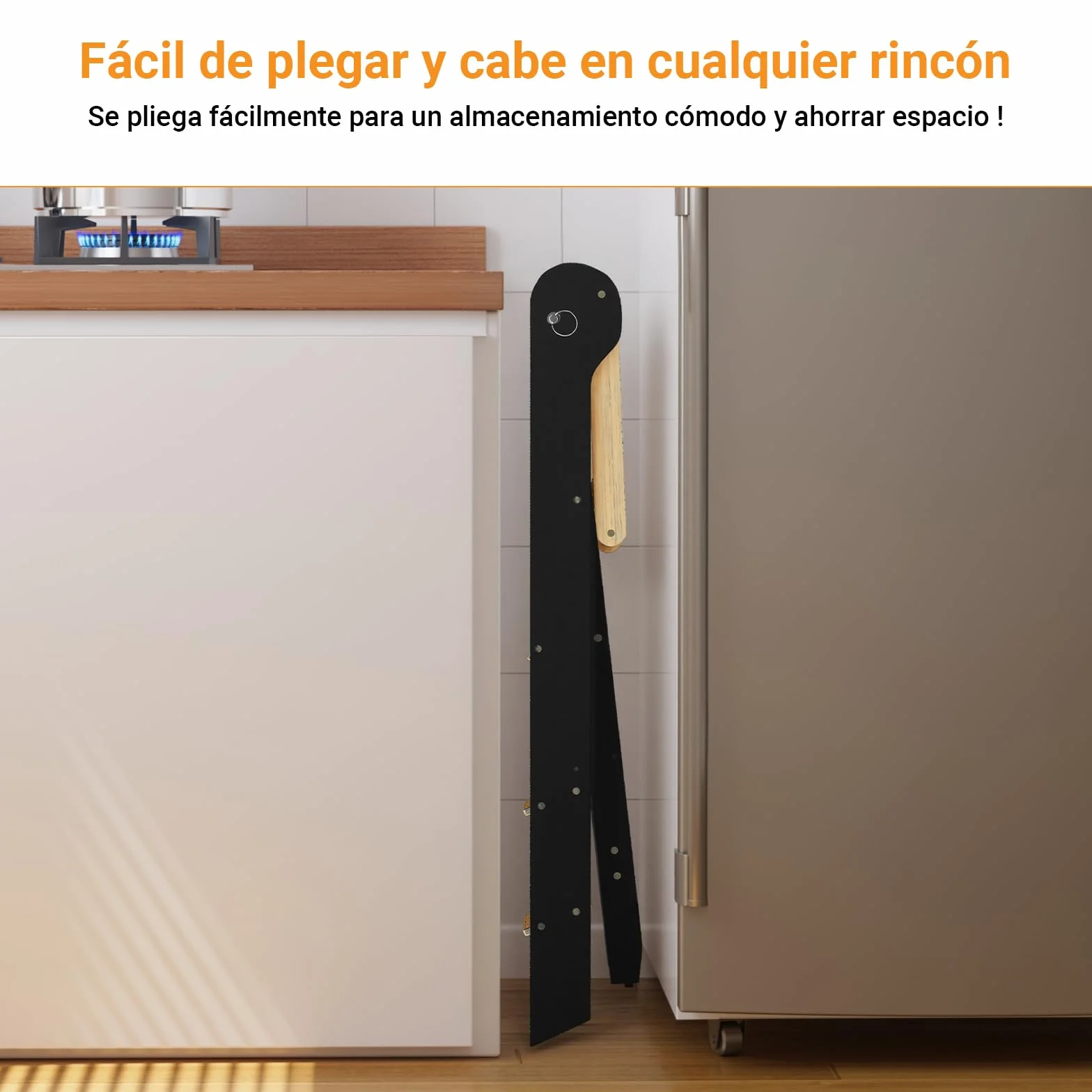 COSYLAND Torre de Aprendizaje Plegable 2 Alturas Ajustable para Niños 18 Meses a 6 Años Negro Natural