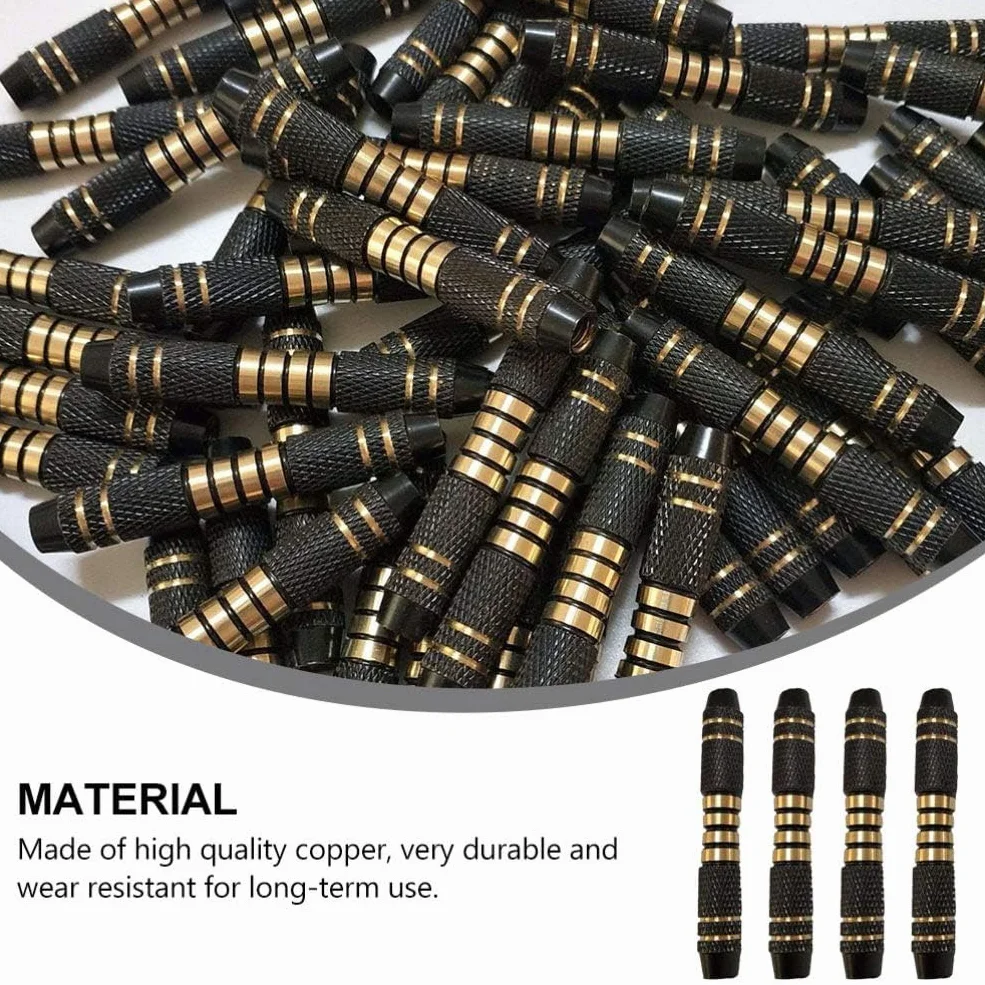 6pcs 16 Gramos Ejes de Dardos Barriles Cobre Reemplazo Negro