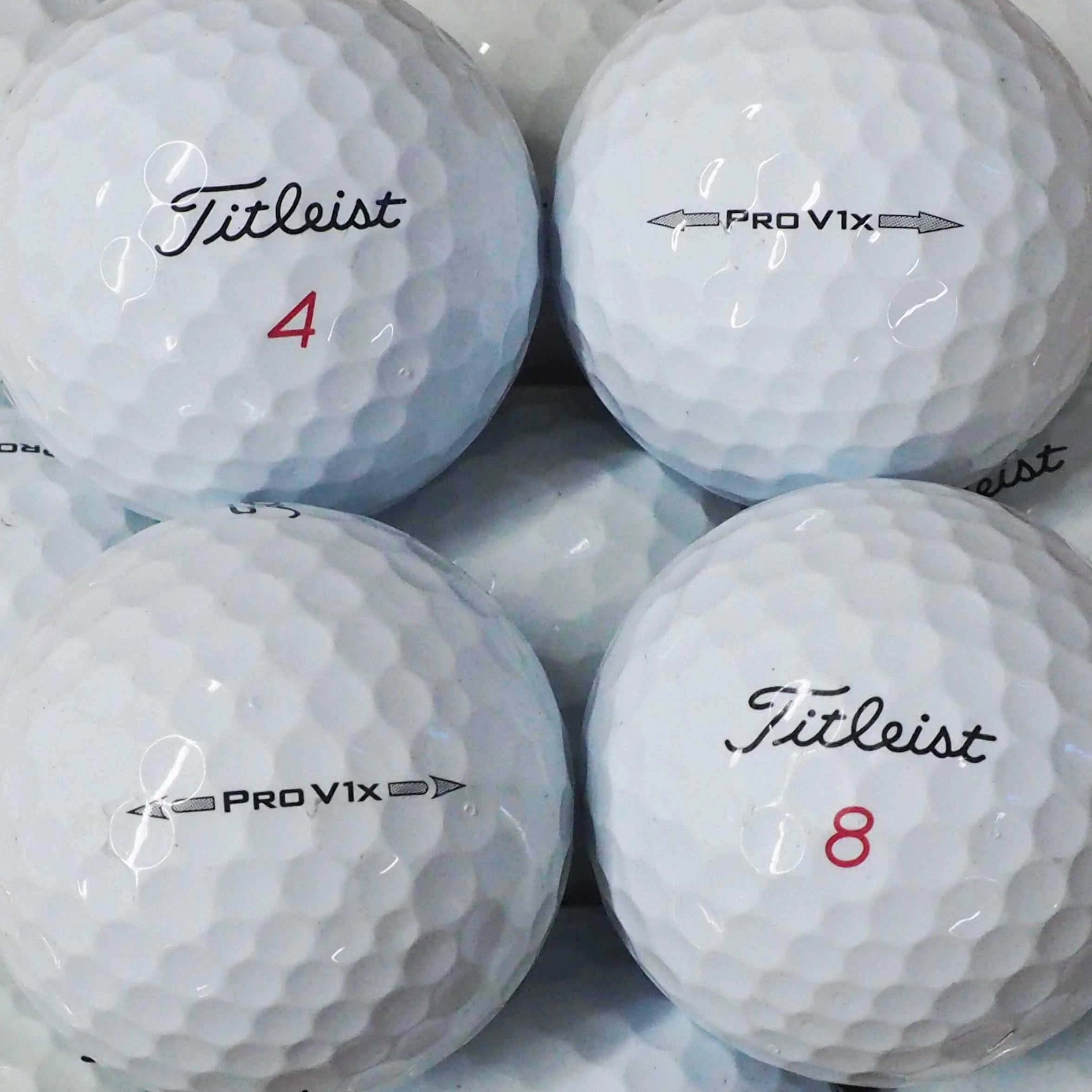 TITLEIST PRO V1X PELOTAS DE GOLF RECUPERADAS CALIDAD AAAA AAA