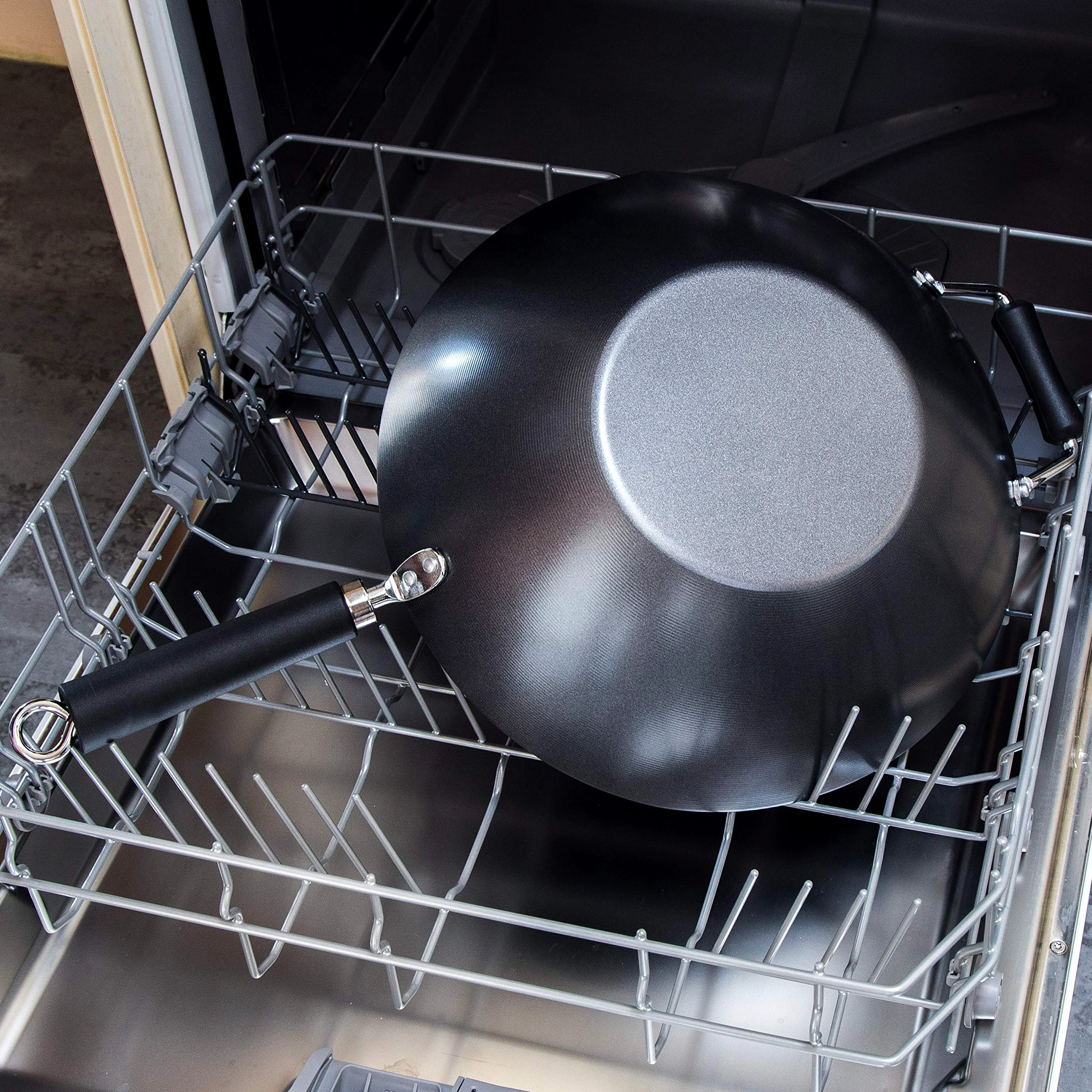 Ken Hom Excellence Wok 35 cm, Acero al Carbono, Wok Induccion