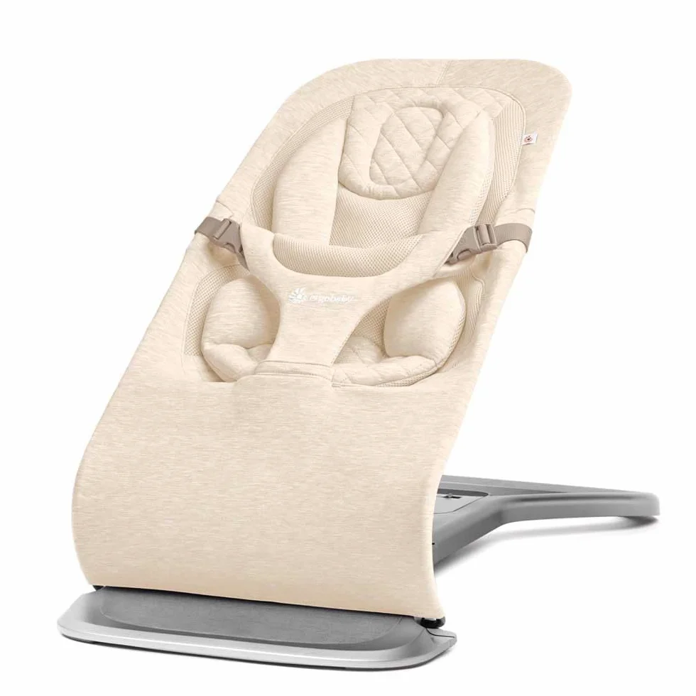 Ergobaby Hamaca 3 en 1 Evolve, hamaca ergonómica para recién nacidos, cojín para recién nacido (2,5 kg - 13,2 kg), Cream
