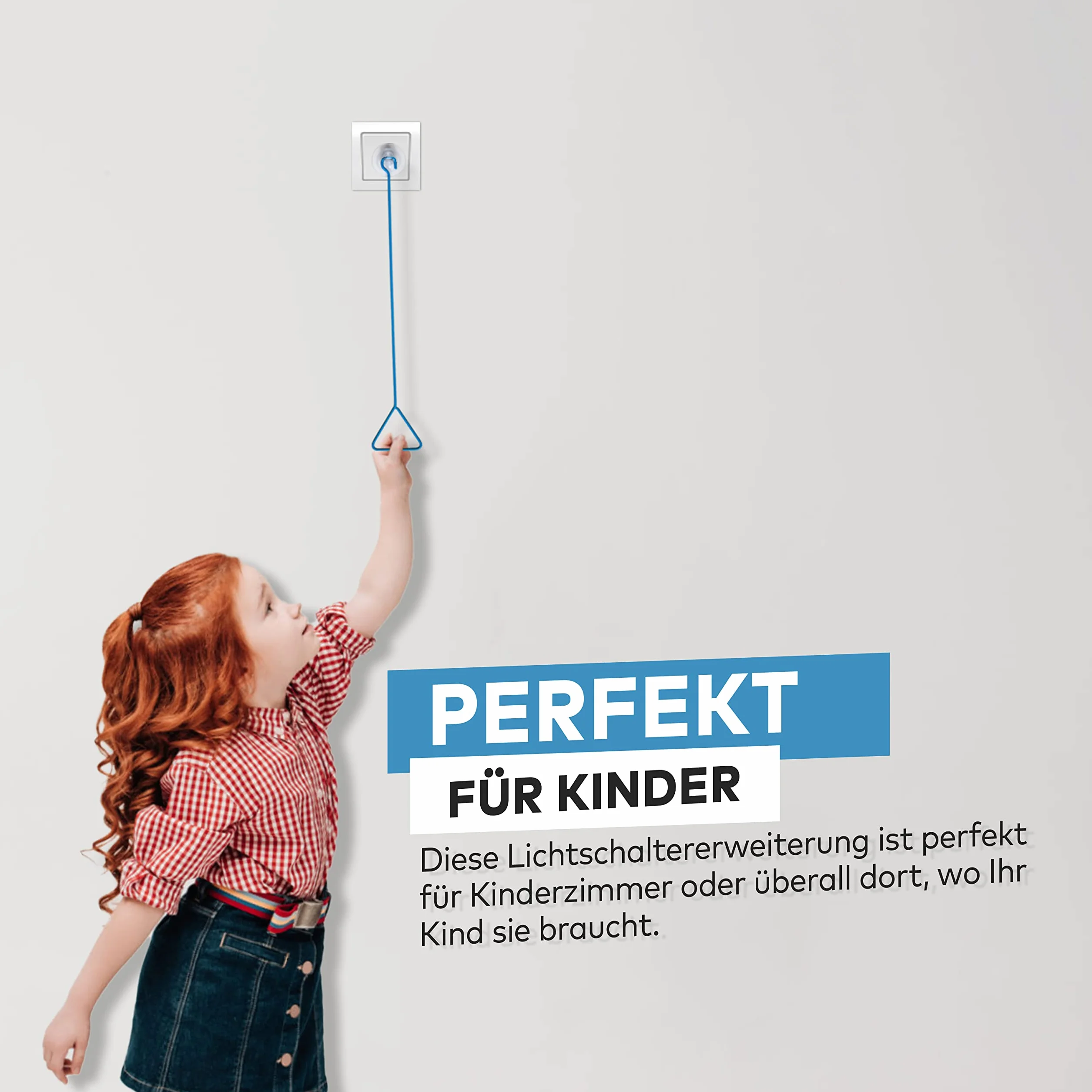 Extensión de interruptor de luz para niños fácil de agarrar - 3 modelos multicolor