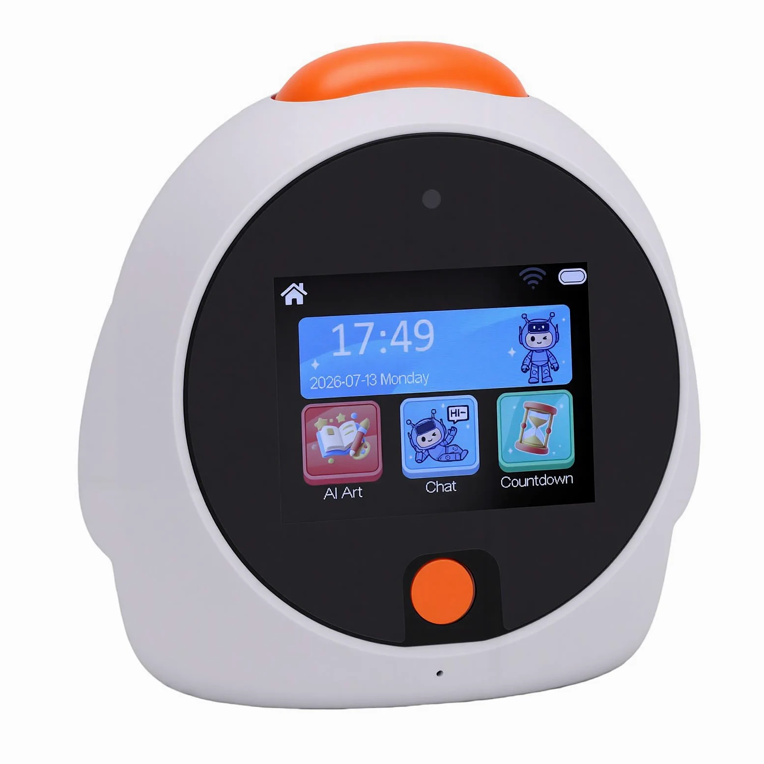 XUMIUZIY Reloj Despertador Inteligente de 2,8 Pulgadas, Robot Parlante de | Música, Clima, Videollamada, Reconocimiento de Objetos, Traducción, Entrenamiento de Enfoque, Robot Parlante por Voz con IA