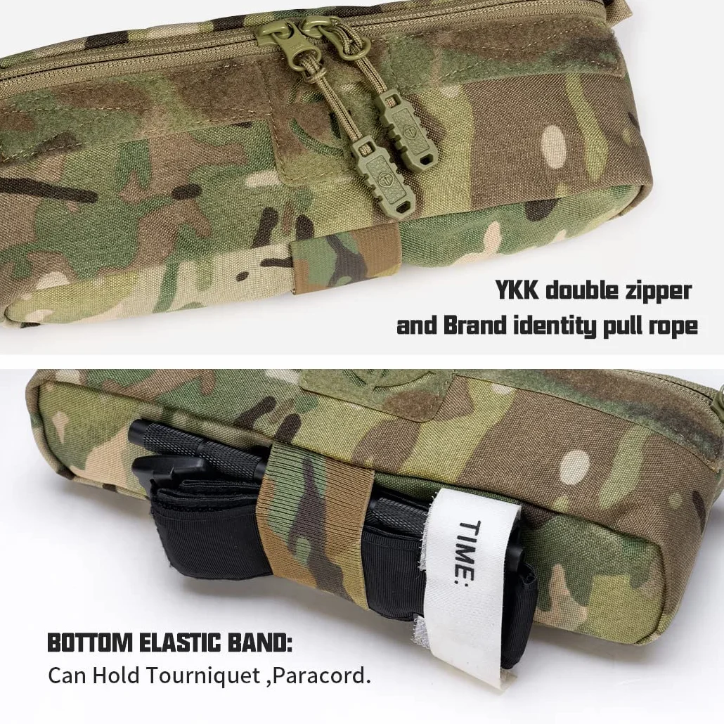 Bolsa táctica multicamuflaje nailon 500D para chaleco JPC AVS airsoft paintball