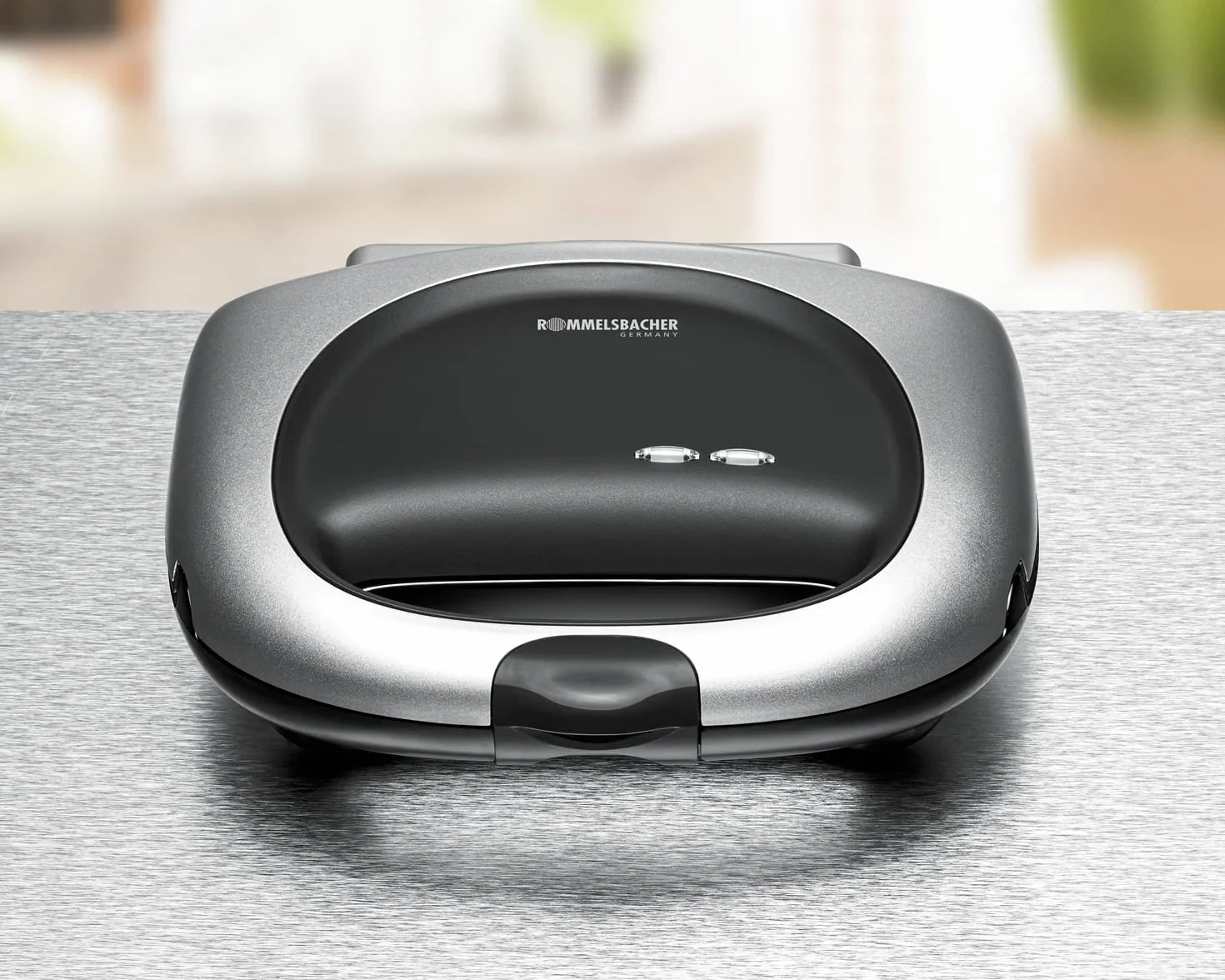 Rommelsbacher ST 1000 tostiera 1000 W Nero, Argento (Rommelsbacher ST 1000 sandwichtoaster)