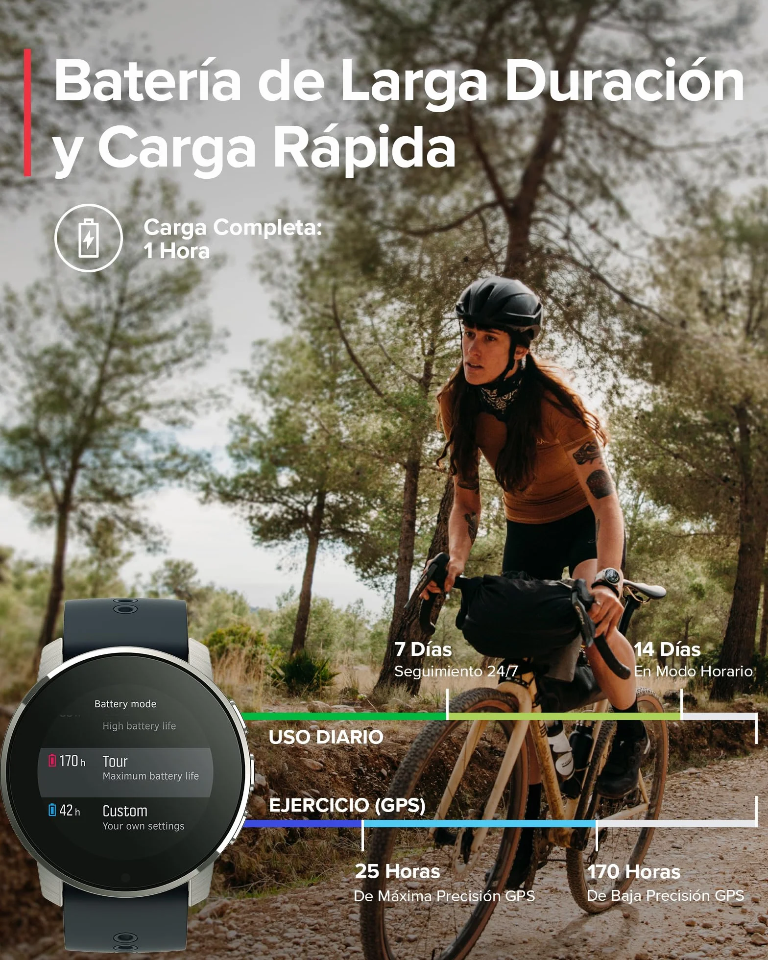 Suunto 9 Peak Reloj deportivo GPS batería larga duración medición frecuencia cardiaca muñeca