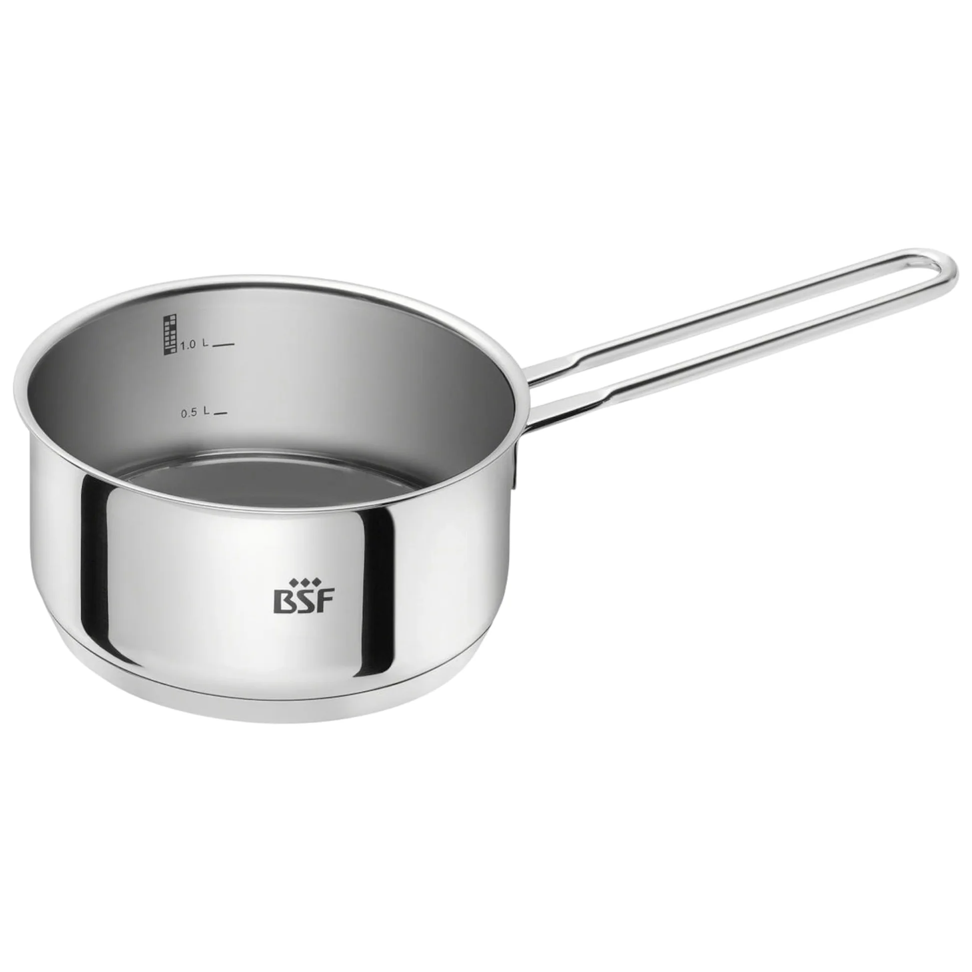 Zwilling BSF Burdeos - Cacerola (16 cm, 1,5 L, acero inoxidable, con escala interior (0,5 l/1 l), cacerola con mango apto para inducción, apto para lavavajillas, cacerola