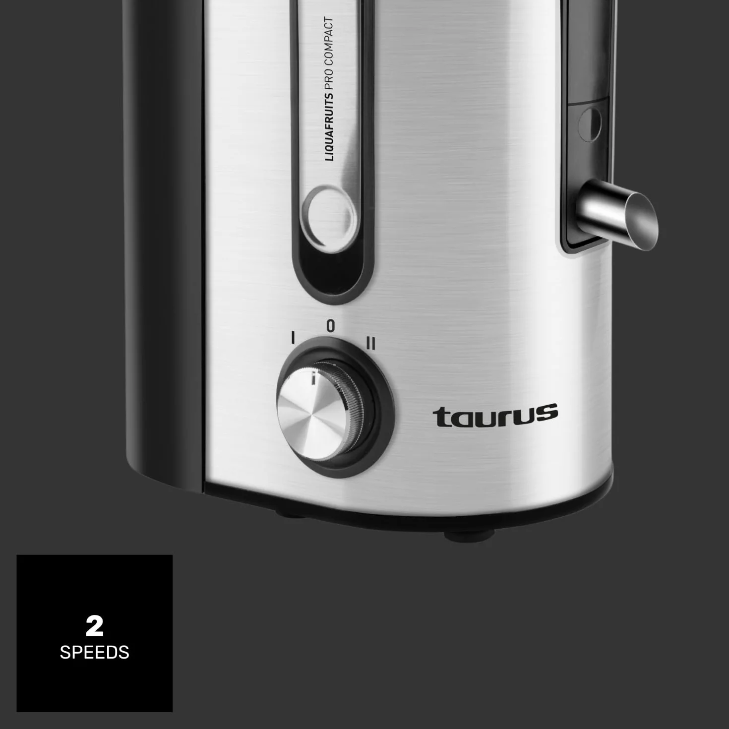 Taurus - Licuadora 600W, Boca Ancha 65 mm, Filtro Inox, Antigoteo, 2 Vel.