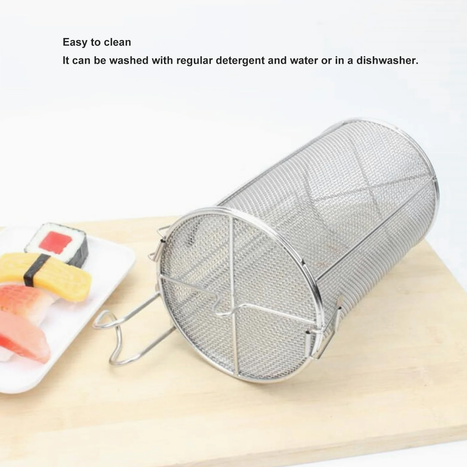 Colador de Especias de Acero Inoxidable de Gran Capacidad con Telescópico para Cocinar