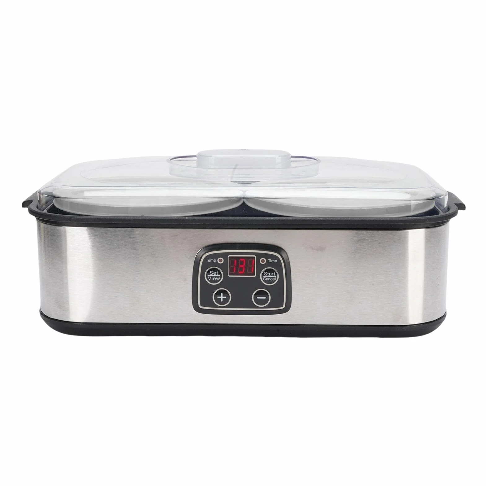 TOPINCN 2L Máquina de Fabricantes de Yogurt Automático, Temporizador de 0 a 48 Horas, Fabricantes de Yogures de Acero Inoxidable con Temperatura Ajustable (EU enchufe 220V)