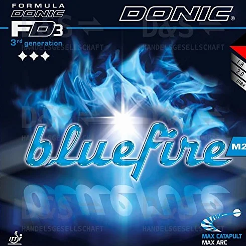Donic Bluefire M2 Goma Tenis de Mesa 2.00mm Rojo