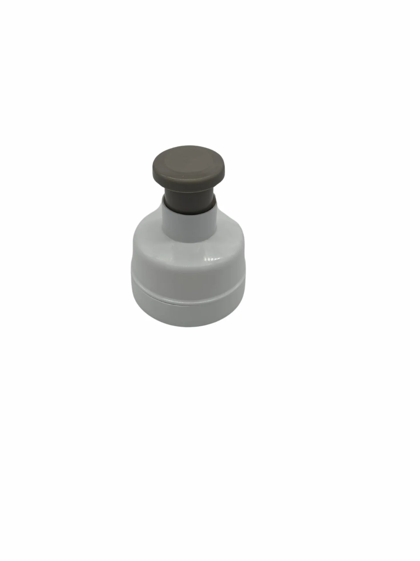 Prensa de Hamburguesa, Prensa para Hamburguesa, Redondo de plastico, Ideal hogar, (12x9,5cm). (Blanco)