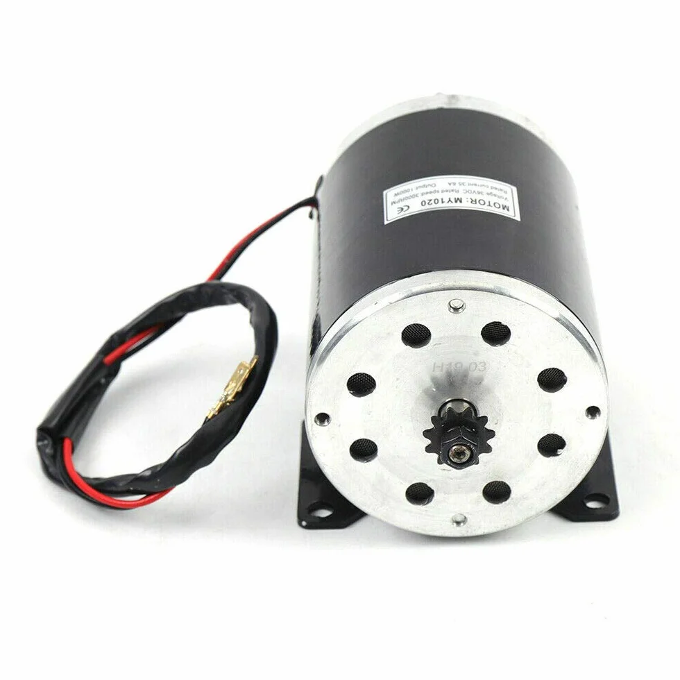 TFCFL 1000 W 36 V DC Motor Eléctrico Cepillo MY1020 Imán Permanente para Scooter Eléctrico Go-Kart
