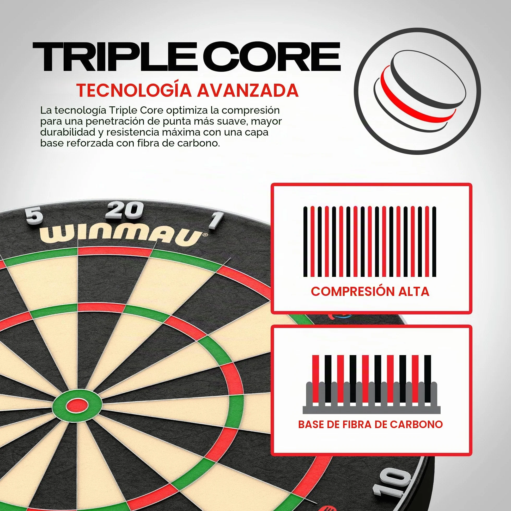 WINMAU Blade 6 Series Professional Bristle Dartboard