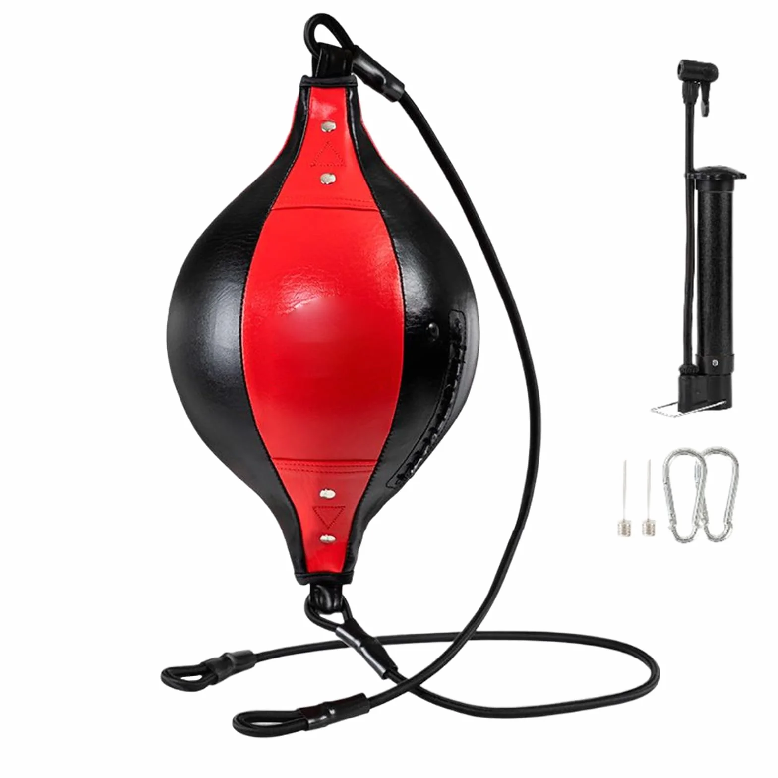 Bolsa de boxeo de doble extremo de piel sintética para fitness, entrenamiento central y gimnasio en casa