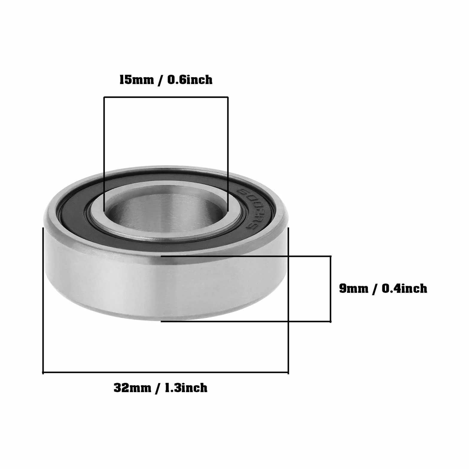 Rodamientos de Rueda de Scooter Compatible con Xiaomi M365/1S/PRO OD 32 mm ID 15 mm Espesor 9 mm